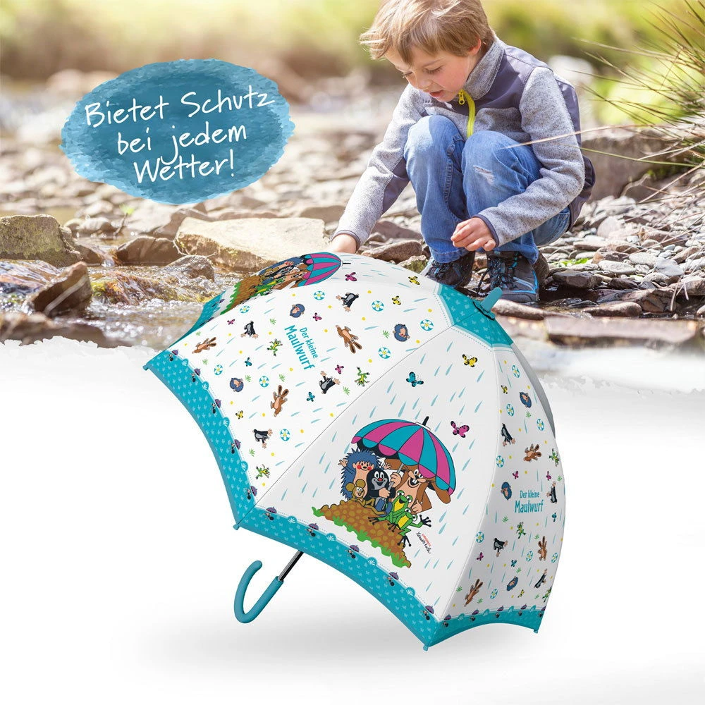 Regenschirm 'Der Kleine Maulwurf', Blau, Ø 65 Cm – Bild 2