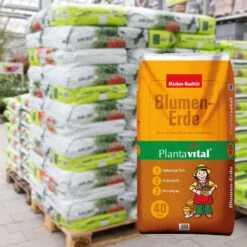 Plantavital Blumenerde, 2400l, 60 Sack á 40l