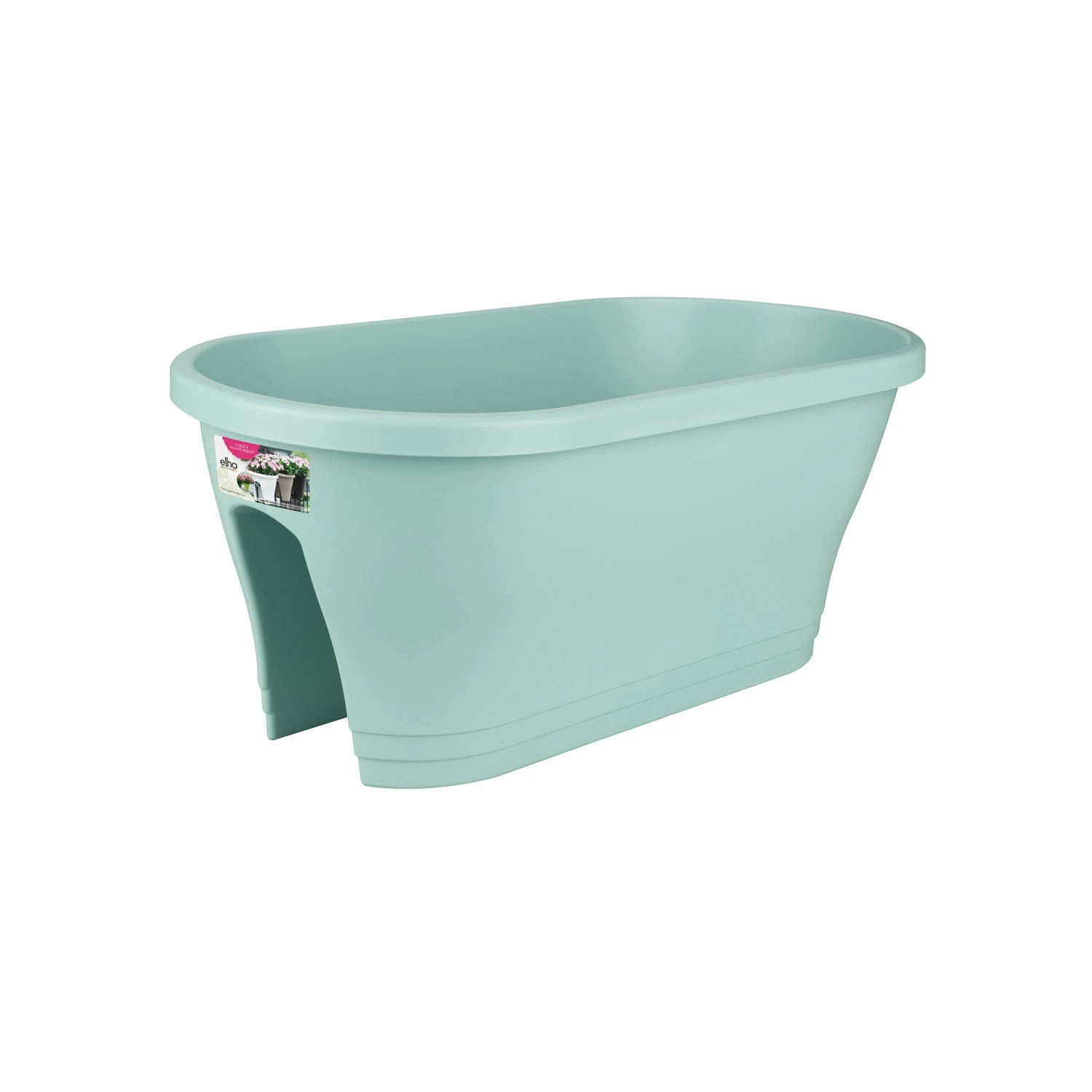 Elho Pflanzkasten Corsica Flower Bridge 60 Mint, Ca. 58x29,6xH 24 Cm, Erdvol. 18 L