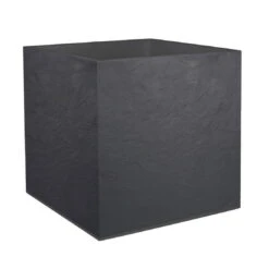 Pflanztrog 'Volcania Dado', Anthrazit, Kunststoff