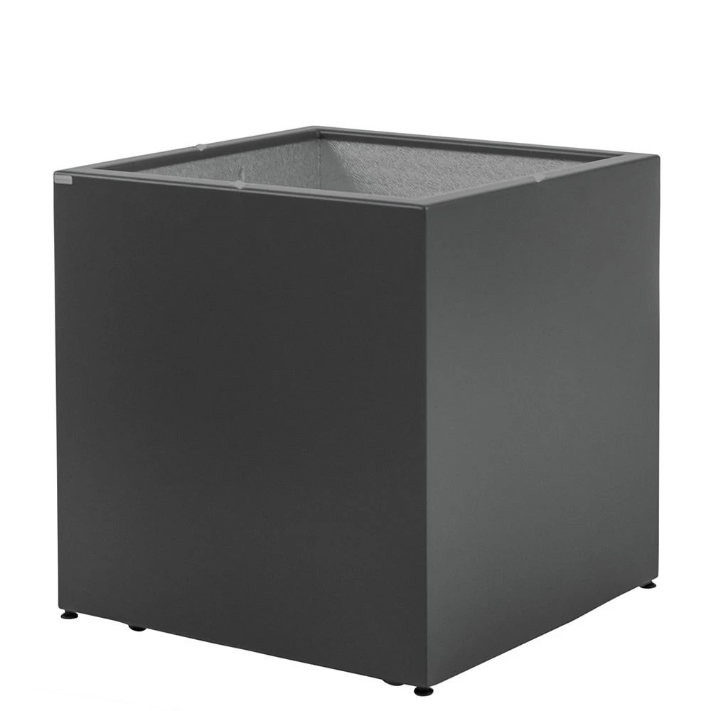 Pflanztrog Kubus, Anthrazit, 40 X 40 X 40 Cm Mit Rollen