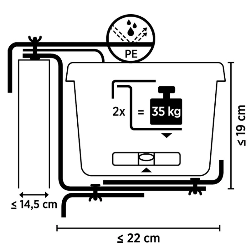 Blumenkastenhalter Aus Bandeisen, Grau – Bild 2
